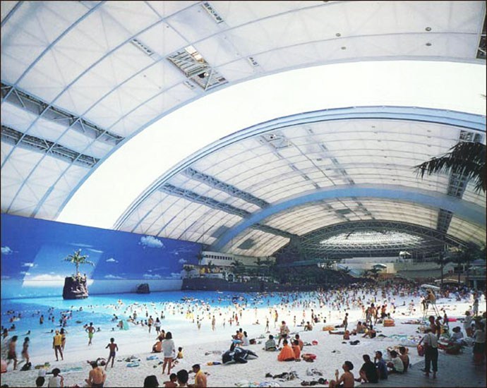 The indoor beach